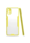 BFS  Samsung Galaxy A71 Kılıf Platin Silikon - Sarı