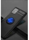 BFS  Samsung Galaxy A71 Kılıf Range Yüzüklü Silikon - Siyah-Mavi
