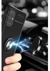 BFS  Samsung Galaxy A71 Kılıf Range Yüzüklü Silikon - Siyah-Mavi