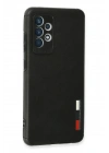 BFS  Samsung Galaxy A72 Kılıf Loop Deri Silikon - Siyah
