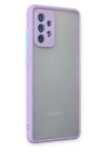 BFS  Samsung Galaxy A72 Kılıf Montreal Silikon Kapak - Mor