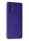 BFS  Samsung Galaxy A72 Kılıf Nano içi Kadife Silikon - Mor