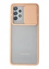 BFS  Samsung Galaxy A72 Kılıf Palm Buzlu Kamera Sürgülü Silikon - Pembe