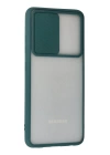 BFS  Samsung Galaxy A72 Kılıf Palm Buzlu Kamera Sürgülü Silikon - Yeşil
