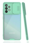 BFS  Samsung Galaxy A72 Kılıf Platin Kamera Koruma Silikon - Açık Yeşil