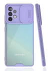 BFS  Samsung Galaxy A72 Kılıf Platin Kamera Koruma Silikon - Lila