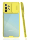 BFS  Samsung Galaxy A72 Kılıf Platin Kamera Koruma Silikon - Sarı