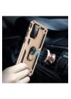 BFS  Samsung Galaxy A72 Kılıf Sofya Yüzüklü Silikon Kapak - Gold