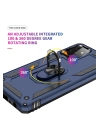 BFS  Samsung Galaxy A72 Kılıf Sofya Yüzüklü Silikon Kapak - Lacivert