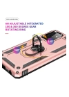 BFS  Samsung Galaxy A72 Kılıf Sofya Yüzüklü Silikon Kapak - Rose