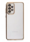 BFS Samsung Galaxy A73 5G Kılıf Lensli Silikon - Gold