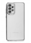 BFS  Samsung Galaxy A73 5G Kılıf  Lensli Silikon - Gümüş