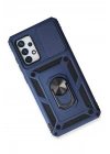 BFS  Samsung Galaxy A73 5G Kılıf Pars Lens Yüzüklü Silikon - Lacivert
