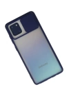 BFS  Samsung Galaxy A81 / Note 10 Lite Kılıf Palm Buzlu Kamera Sürgülü Silikon - Lacivert