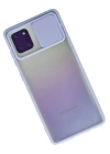 BFS  Samsung Galaxy A81 / Note 10 Lite Kılıf Palm Buzlu Kamera Sürgülü Silikon - Lila