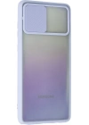 BFS  Samsung Galaxy A81 / Note 10 Lite Kılıf Palm Buzlu Kamera Sürgülü Silikon - Lila