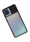 BFS  Samsung Galaxy A81 / Note 10 Lite Kılıf Palm Buzlu Kamera Sürgülü Silikon - Siyah