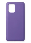 BFS  Samsung Galaxy A91 / S10 Lite Kılıf Nano içi Kadife Silikon - Mor