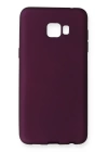 BFS  Samsung Galaxy C5 Pro Kılıf First Silikon - Mürdüm