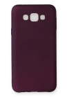 BFS  Samsung Galaxy E7 Kılıf First Silikon - Mürdüm