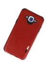 BFS  Samsung Galaxy J7 Kılıf Loop Deri Silikon - Kırmızı