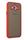 BFS  Samsung Galaxy J7 Kılıf Montreal Silikon Kapak - Kırmızı