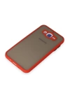 BFS  Samsung Galaxy J7 Kılıf Montreal Silikon Kapak - Kırmızı