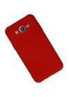BFS  Samsung Galaxy J7 Kılıf Nano içi Kadife Silikon - Kırmızı