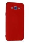 BFS  Samsung Galaxy J7 Kılıf Nano içi Kadife Silikon - Kırmızı