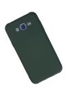 BFS  Samsung Galaxy J7 Kılıf Nano içi Kadife Silikon - Koyu Yeşil