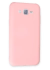 BFS  Samsung Galaxy J7 Kılıf Nano içi Kadife Silikon - Pudra