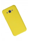 BFS  Samsung Galaxy J7 Kılıf Nano içi Kadife Silikon - Sarı
