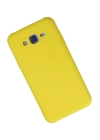 BFS  Samsung Galaxy J7 Kılıf Nano içi Kadife Silikon - Sarı
