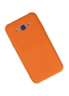 BFS  Samsung Galaxy J7 Kılıf Nano içi Kadife Silikon - Turuncu