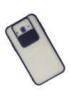 BFS  Samsung Galaxy J7 Kılıf Palm Buzlu Kamera Sürgülü Silikon - Lacivert