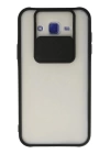 BFS  Samsung Galaxy J7 Kılıf Palm Buzlu Kamera Sürgülü Silikon - Siyah