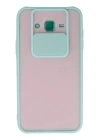 BFS  Samsung Galaxy J7 Kılıf Palm Buzlu Kamera Sürgülü Silikon - Turkuaz