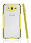 BFS  Samsung Galaxy J7 Kılıf Platin Silikon - Sarı