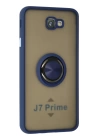 BFS  Samsung Galaxy J7 Prime Kılıf Montreal Yüzüklü Silikon Kapak - Lacivert