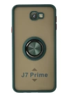 BFS  Samsung Galaxy J7 Prime Kılıf Montreal Yüzüklü Silikon Kapak - Yeşil