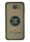 BFS  Samsung Galaxy J7 Prime Kılıf Montreal Yüzüklü Silikon Kapak - Yeşil