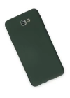 BFS  Samsung Galaxy J7 Prime Kılıf Nano içi Kadife Silikon - Koyu Yeşil