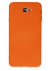 BFS  Samsung Galaxy J7 Prime Kılıf Nano içi Kadife Silikon - Turuncu