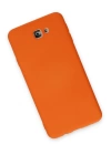 BFS  Samsung Galaxy J7 Prime Kılıf Nano içi Kadife Silikon - Turuncu