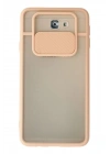 BFS  Samsung Galaxy J7 Prime Kılıf Palm Buzlu Kamera Sürgülü Silikon - Pembe