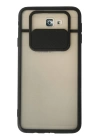 BFS  Samsung Galaxy J7 Prime Kılıf Palm Buzlu Kamera Sürgülü Silikon - Siyah