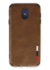 BFS  Samsung Galaxy J7 Pro / J730 Kılıf Loop Deri Silikon - Kahverengi