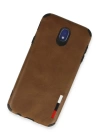 BFS  Samsung Galaxy J7 Pro / J730 Kılıf Loop Deri Silikon - Kahverengi