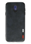 BFS  Samsung Galaxy J7 Pro / J730 Kılıf Loop Deri Silikon - Lacivert