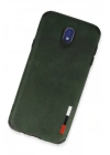 BFS  Samsung Galaxy J7 Pro / J730 Kılıf Loop Deri Silikon - Yeşil